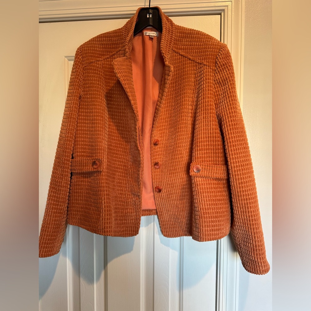 Chic Textured Blazer jacket size 14 HOST PICK